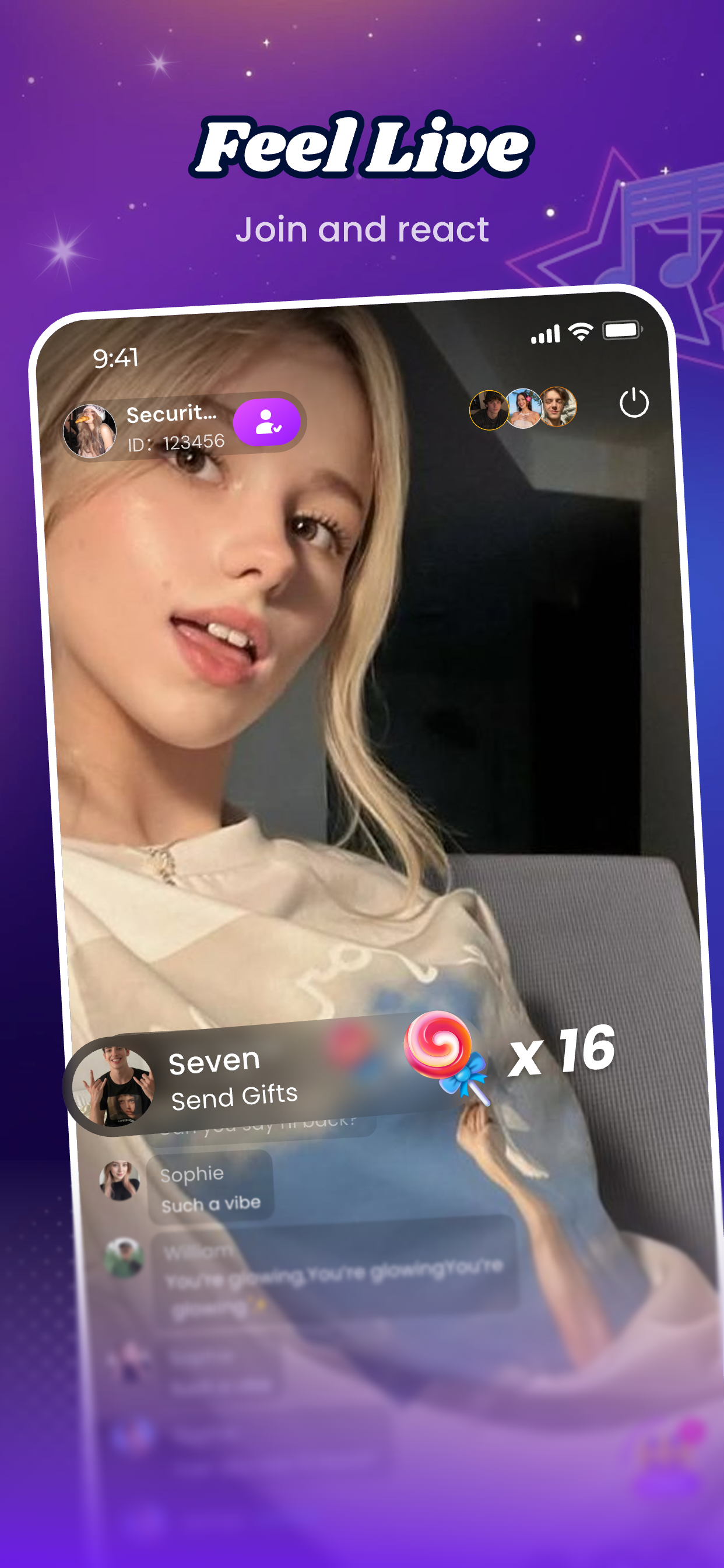 Feel Live — Join and react