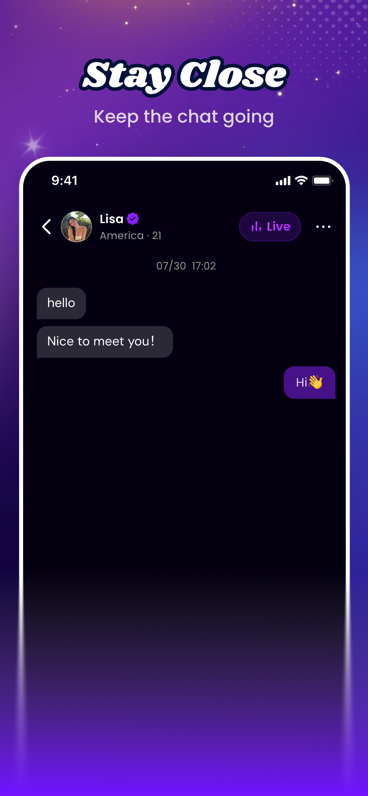 Follow creators and stay connected