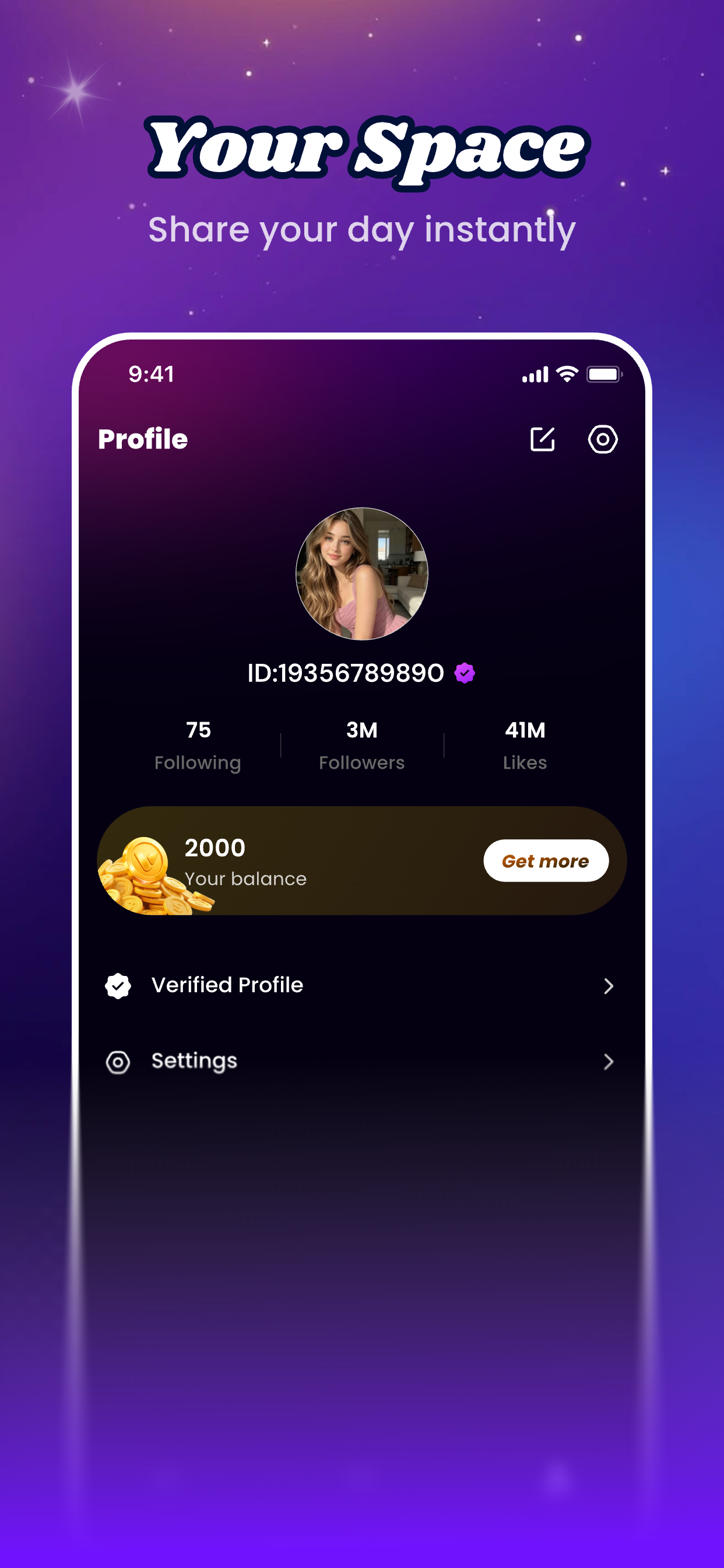 Your Space — Share your day instantly